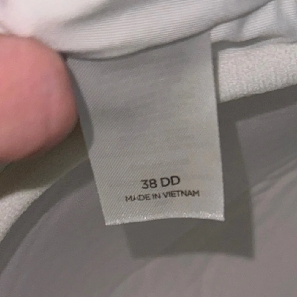Target Blue and White Bikini Top -38DD